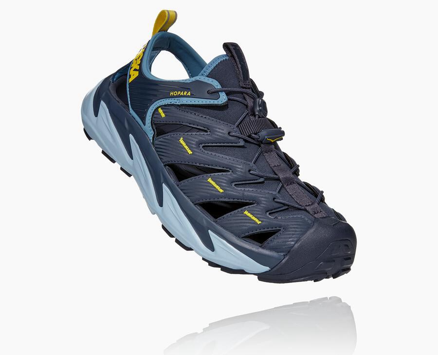 Hoka One One Hopara - Men Sandals - Navy,Australia KGS-438627